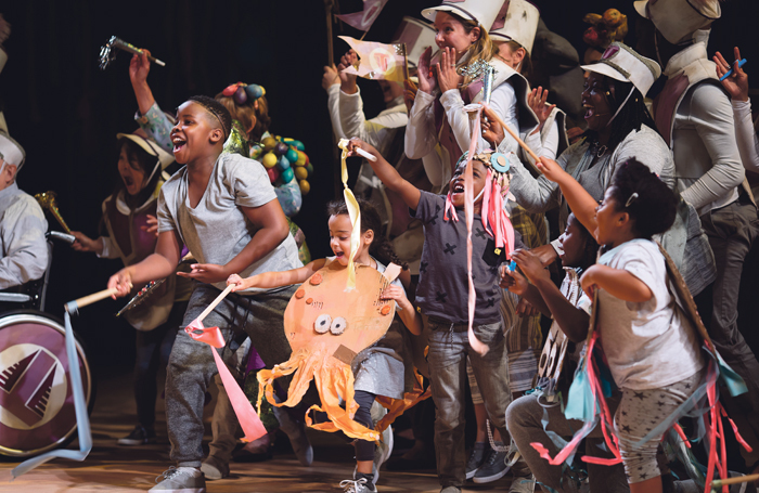 The National Theatre’s Public Acts programme staged Pericles at the Olivier Theatre, London in 2018. Photo: James Bellorini