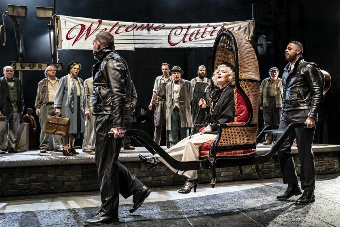 Lesley Manville and the cast of The Visit at National Theatre, London. Photo: Johan Persson