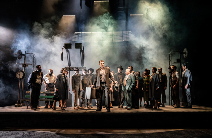 The cast of The Visit at National Theatre, London. Photo: Johan Persson