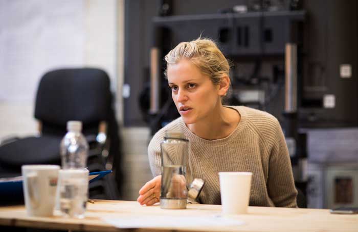 Denise Gough rehearsing Angels in America at London's National Theatre. Photo: Helen Maybanks