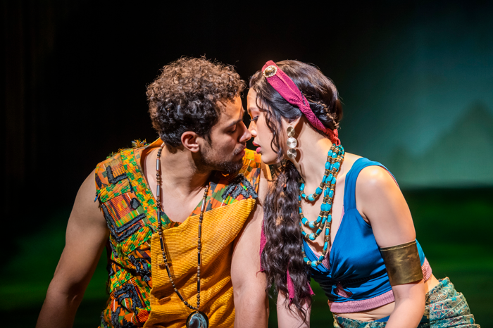 Luke Brady and Christine Allado in The Prince of Egypt at the Dominion Theatre, London. Photo: Tristram Kenton