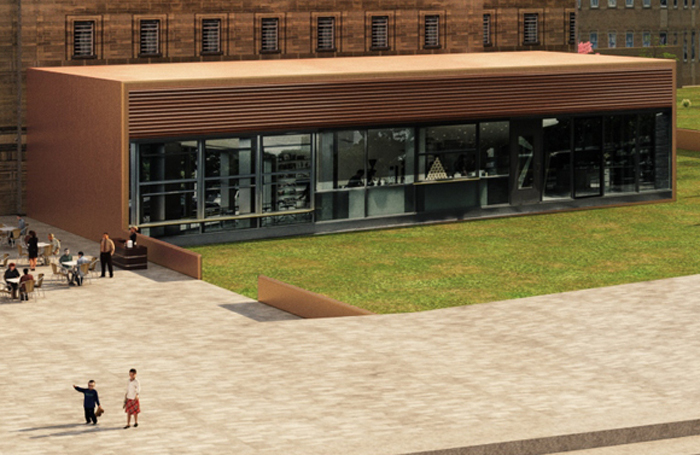 An artist's impression of the new cultural quarter in Huddersfield