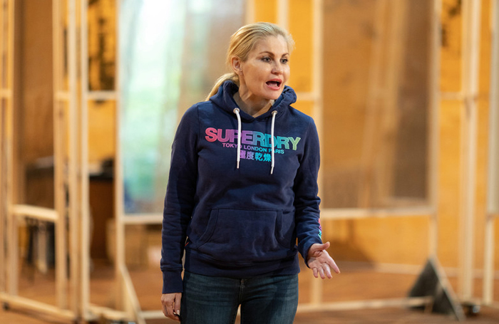 Karina Jones in rehearsals for the RSC. Photo: Helen Maybanks