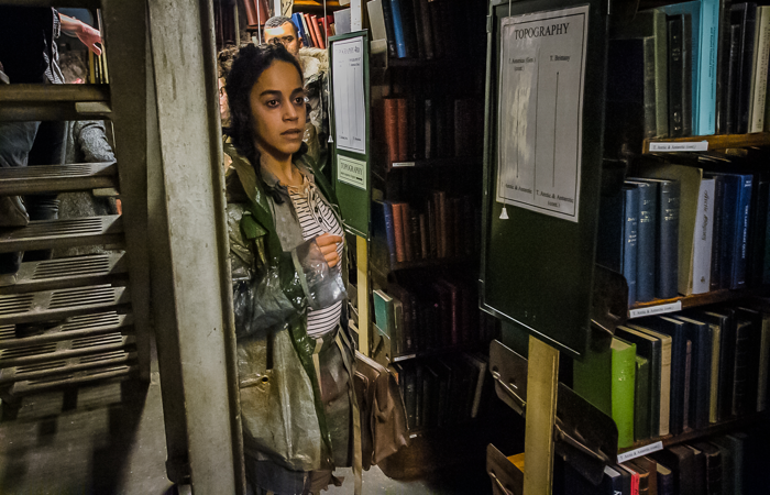 Leda Douglas in The Time Machine at the London Library. Photo: Richard Budd