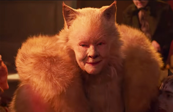 Judi Dench in the film adaptation of Cats, which cost £74 million to make but took just £58 million at the box office