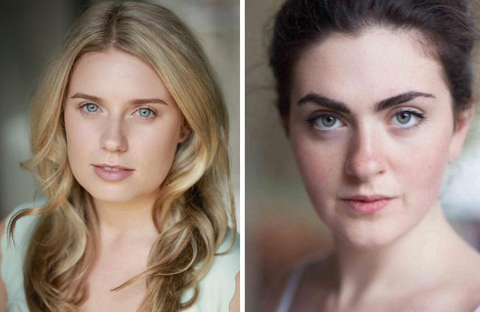 Actors Kate McKeown and Anna-Rose Charleton