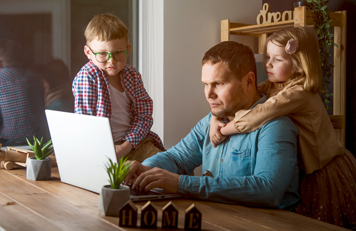 Parenting while working from home can be a big challenge. Photo: Shutterstock
