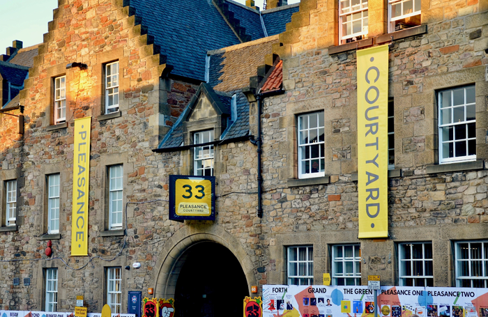 Pleasance Courtyard during the Edinburgh Festival Fringe. Photo: Shutterstock/Lou Armor