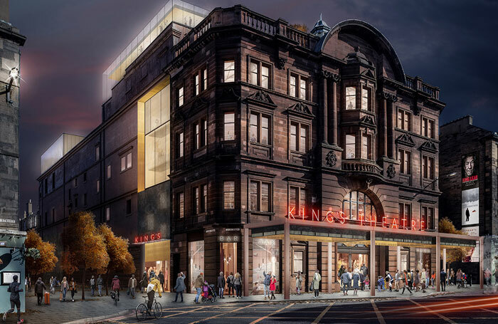 Artist's impression of how the front of the King's Theatre in Edinburgh will appear after its refurbishment. Photo: Bennetts Associates