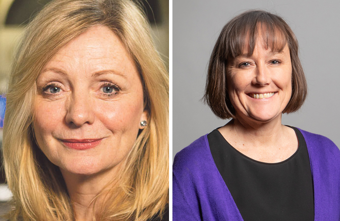 Former shadow culture secretary Tracy Brabin and the new shadow culture secretary Jo Stevens (right)