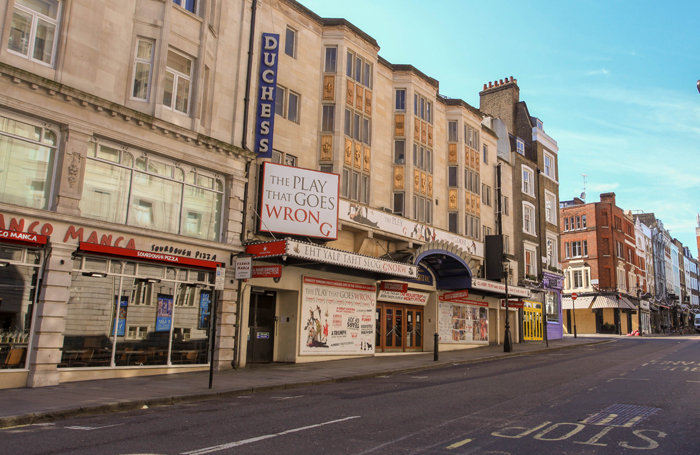 Closed theatres and restaurants in London's West End. Photo: Shutterstock