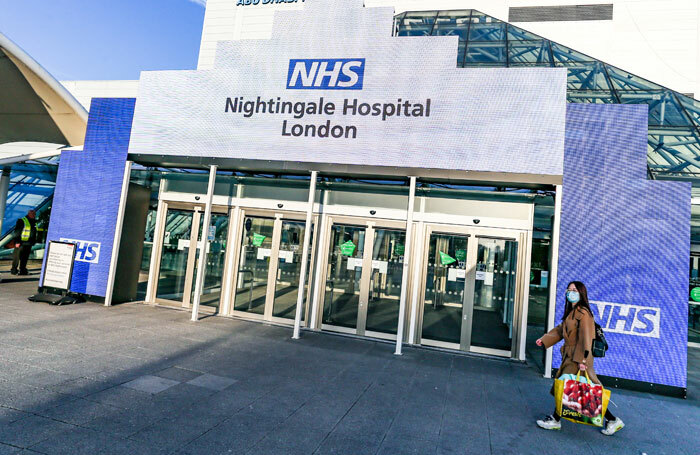 The NHS has built a temporary hospital at London’s Excel Centre to treat patients during the coronavirus pandemic. Photo: Shutterstock