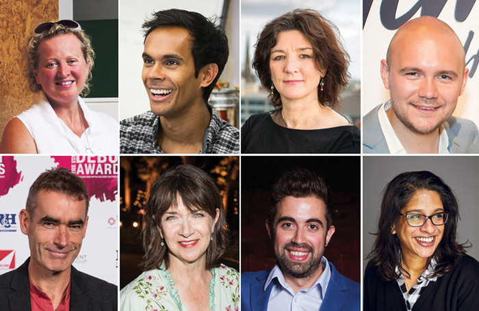 Top row: Jenny Sealey, Suba Das, Fiona Allan, Jamie Wilson. Bottom row: Rufus Norris, Maureen Beattie, David Hutchinson, Indhu Rubasingham. Photos: Micha Theiner/Pamela Raith/Alex Brenner/The Other Richard/Darren Bell/Mark Douet