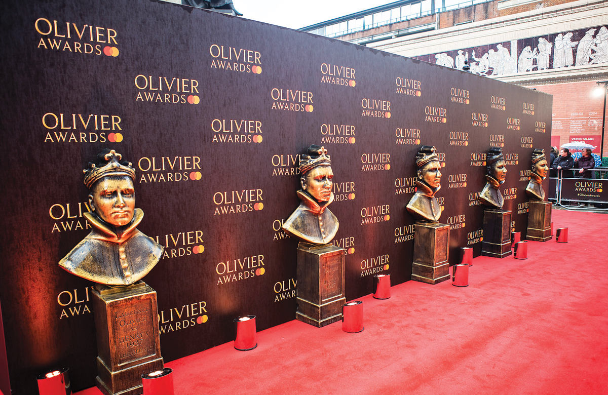 The Olivier awards red carpet last year. Pamela Raith