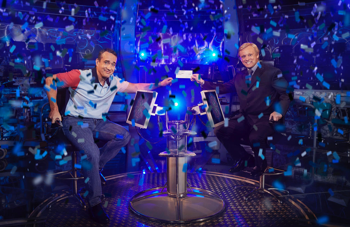 Matthew Macfadyen and Michael Sheen in ITV's Quiz. Photo: Leftbank Pictures for ITV