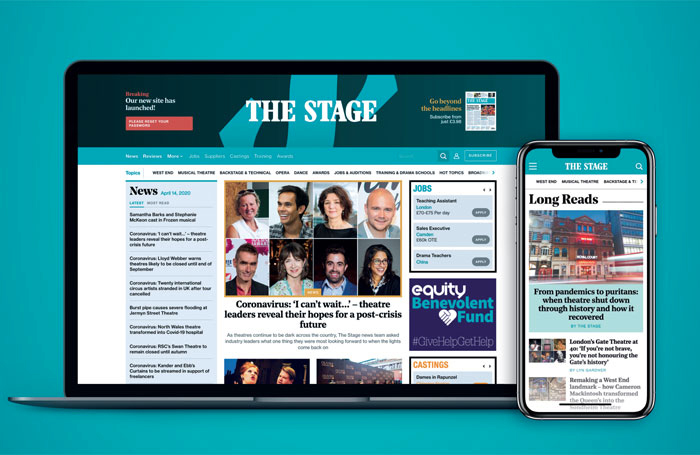 The Stage's new website