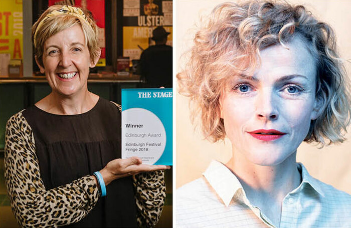Julie Hesmondhalgh (pictured with her The Stage Edinburgh Award in 2018, photo Alex Brenner) and Maxine Peake