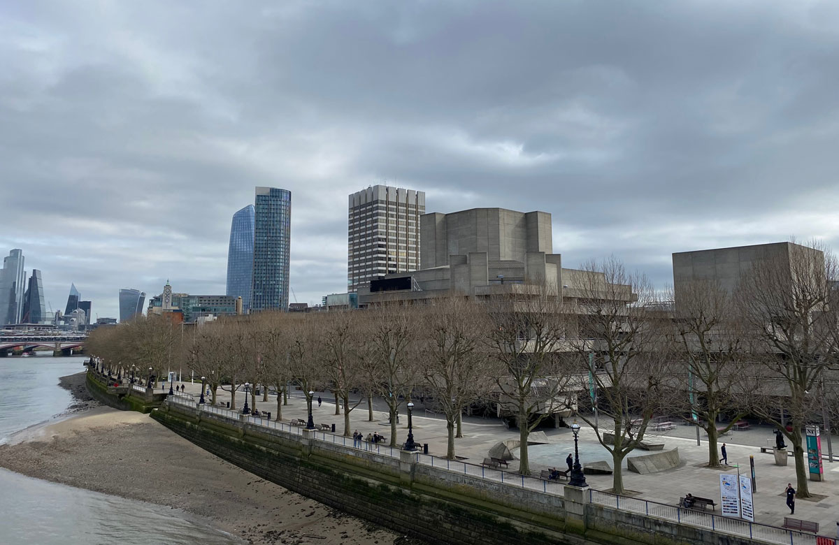 The deserted South Bank during lockdown. Photo: Alistair Smith