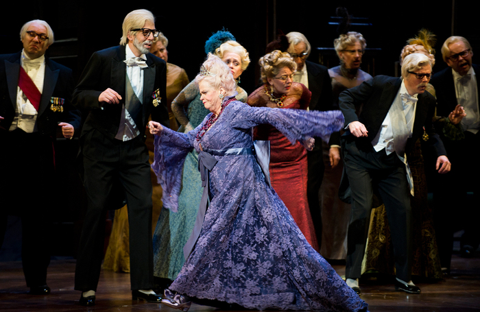 Ann Widdecombe in La Fille du Regiment by Donizetti at London’s Royal Opera House, which opened on April 19, 2012