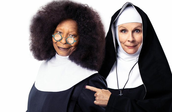Whoopi Goldberg and Jennifer Saunders in a publicity shot for Sister Act. Photo: Matthew Murphy and Oliver Rosser