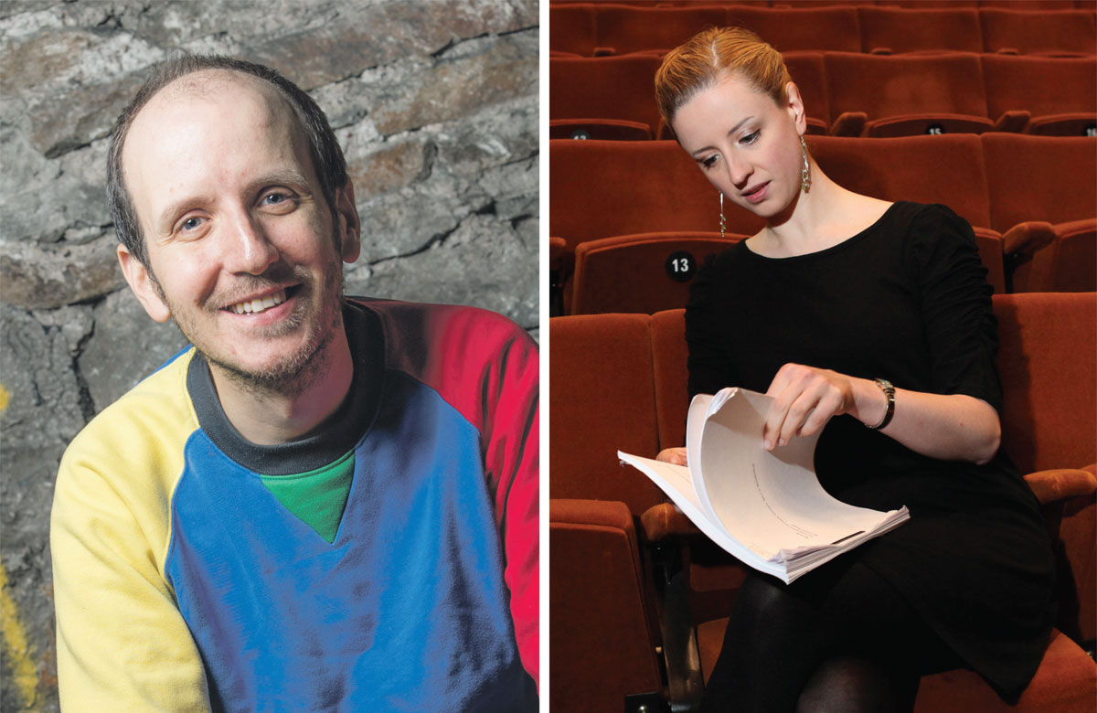 Playwrights Jack Thorne and Laura Wade