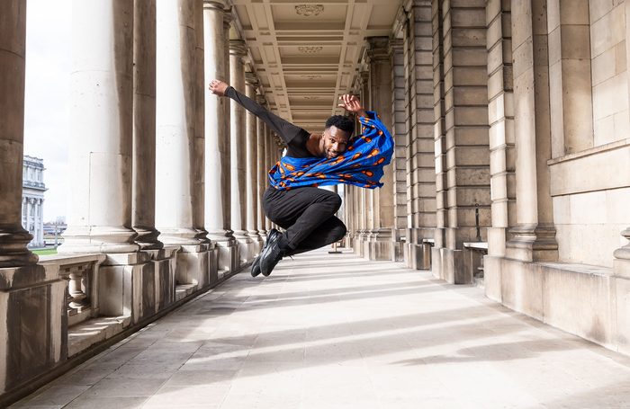 Rhys Dennis in Black Victorians by Jeanefer Jean Charles. Photo: Stephen Wright