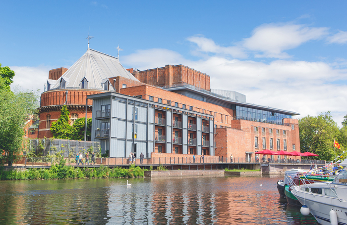 Royal Shakespeare Theatre and Swan Theatre viewed from the River Avon. Photo: RSC/Sam Allard