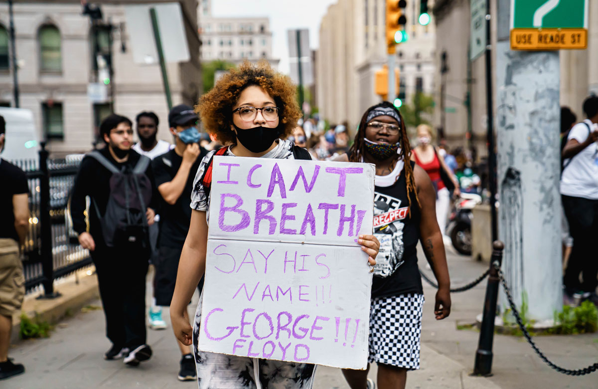 Protests in New York City over the killing of George Floyd. Photo: Shutterstock