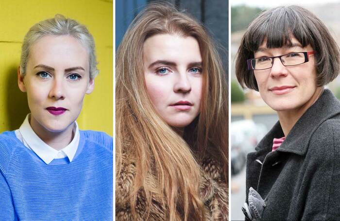 Left to right: Bryony Kimmings, Nastazja Somers and Louise Blackwell. Photo: Richard Davenport