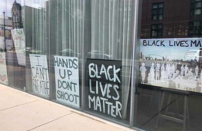 Chicago’s Steppenwolf Theatre has shown its support for Black Lives Matter by offering its facilities to protesters. Photo: Steppenwolf Theatre