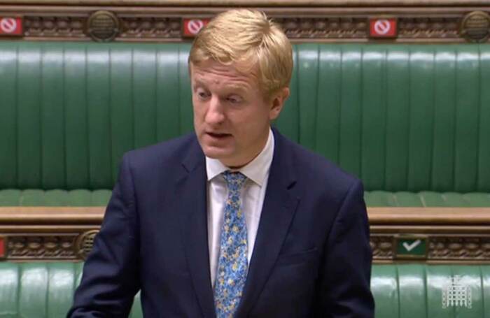 Oliver Dowden speaking in the House of Commons on July 9