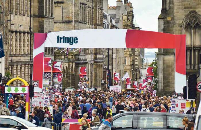 The ImprovBot will create imaginary show descriptions for shows at the Edinburgh Festival Fringe (pictured here in 2017). Photo: Lou Armour/Shutterstock