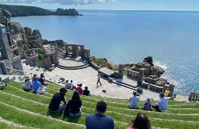Outdoor venues such as Cornwall's Minack Theatre are welcoming audiences again, but the guidelines for the future reopening of indoor theatres present serious challenges. Photo: Lynn Batten