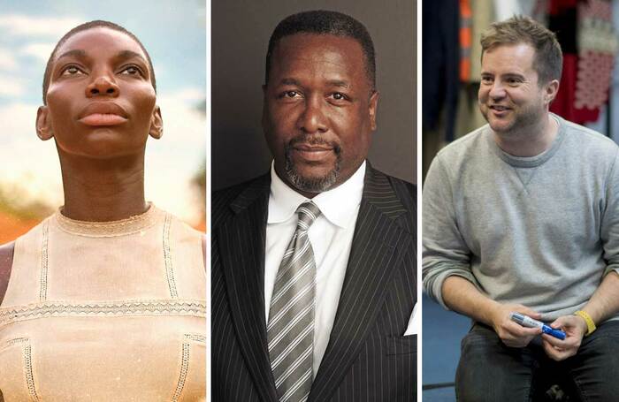 Michaela Coel, Wendell Pierce and Ned Glasier. Photos: Des Willie/Camilla Greenwell