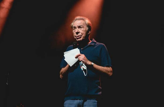 Andrew Lloyd Webber at the Palladium pilot event. Photo: Andy Paradise