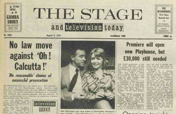No cuts to nude revue – 50 years ago in The Stage