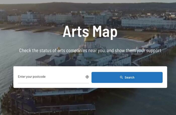 The Arts Map has been developed using donations from members of the public