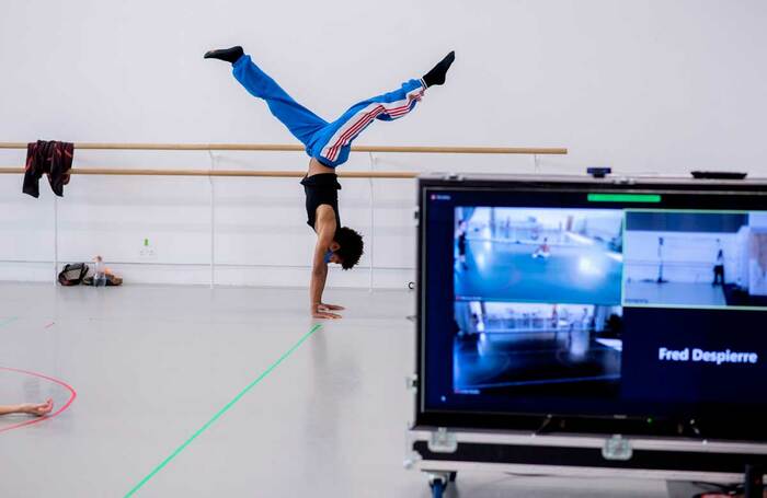 Rambert in rehearsal for Draw from Within. Photo: Camilla Greenwell