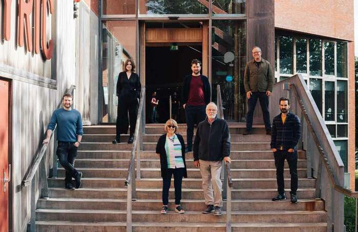 The Denouement team. Back row L-R: Rebecca Mairs, John Morton, Jimmy Fay. Front row L-R: Patrick McBrearty, Marie Jones, Ian McElhinney, Gareth Nicholls