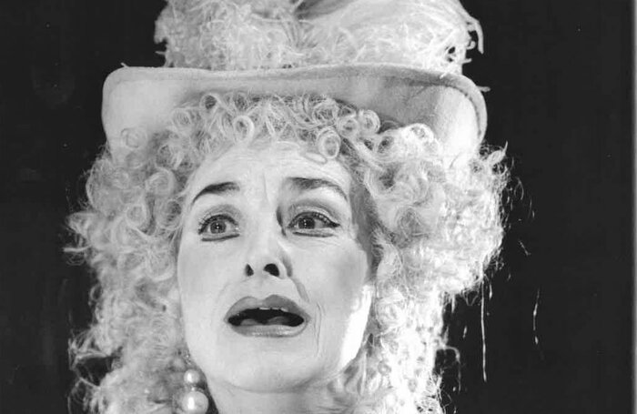 Jefford as Mistress Quickly in The Merry Wives of Windsor in 1991. Photo: Tristram Kenton