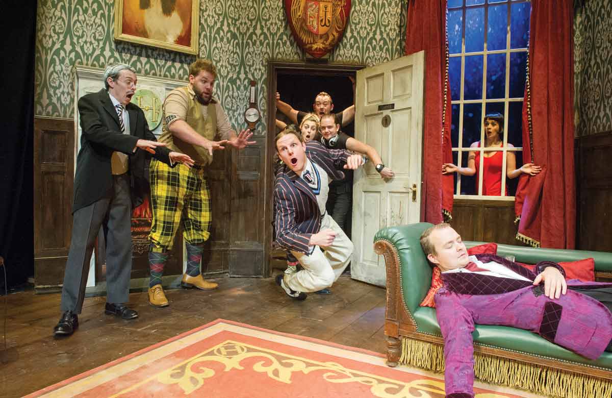 The Play That Goes Wrong by Mischief Theatre – one of the first companies to recognise the importance of preventative care to avoid injuries. Photo: Alastair Muir