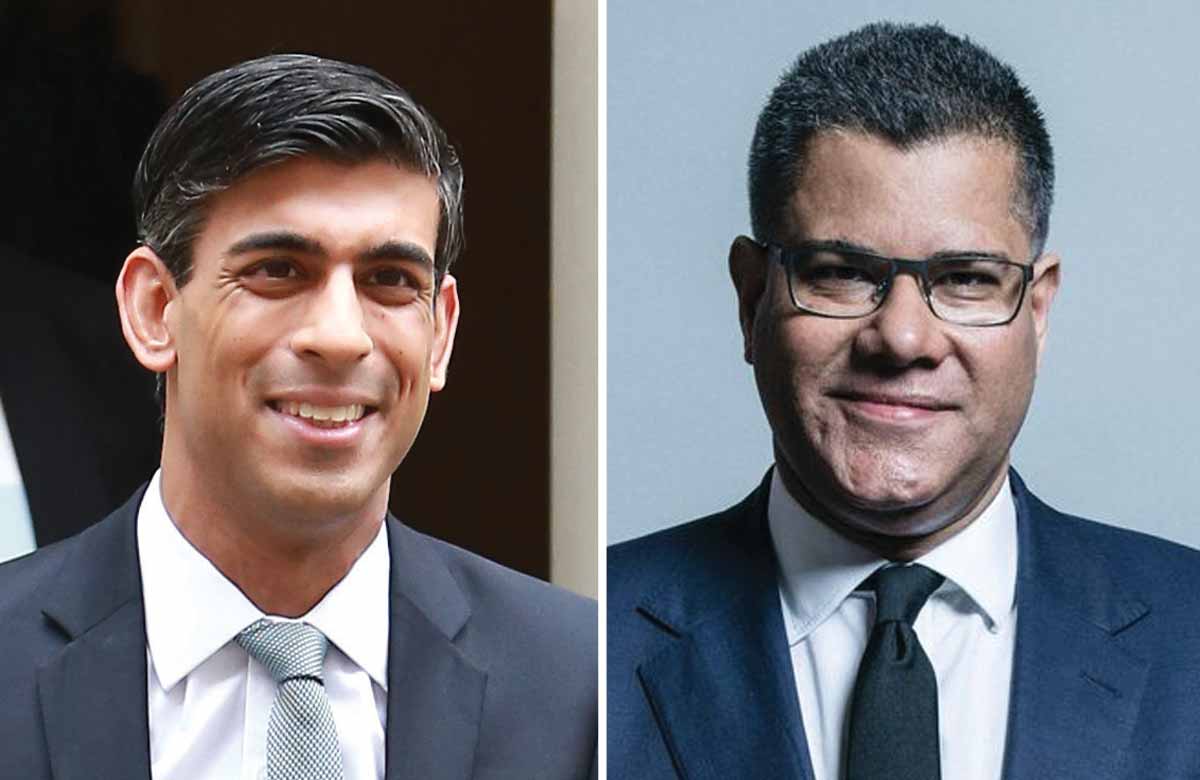 Chancellor Rishi Sunak and business secretary Alok Sharma. Photos: Shutterstock/UK Parliament