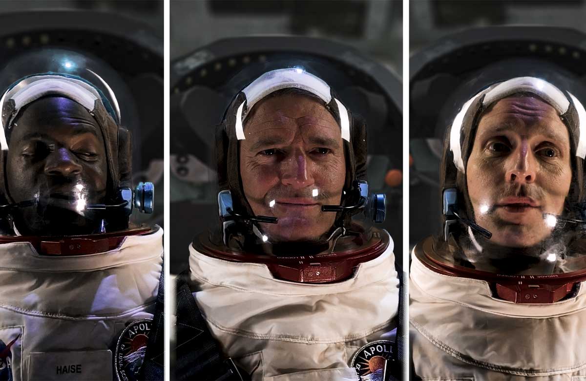 Michael Salami, Tom Chambers and Christopher Harper in Apollo 13
