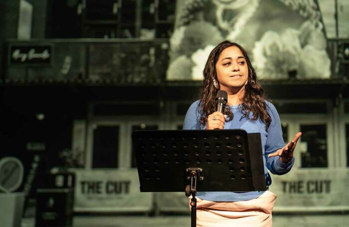 Shahidha Bari in The New Tomorrow at the Young Vic. Photo: Marc Brenner