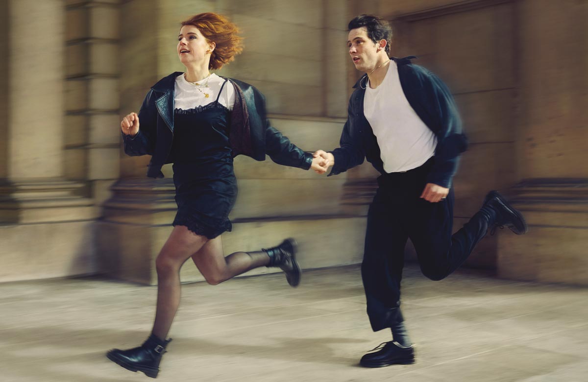 Jessie Buckley and Josh O’Connor in Romeo and Juliet. Photo: Sebastian Nevols