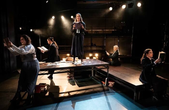 The Limit, for CSSD’s MA Musical Theatre course, with set and costume designed by Libby Todd. Photo: Patrick Baldwin