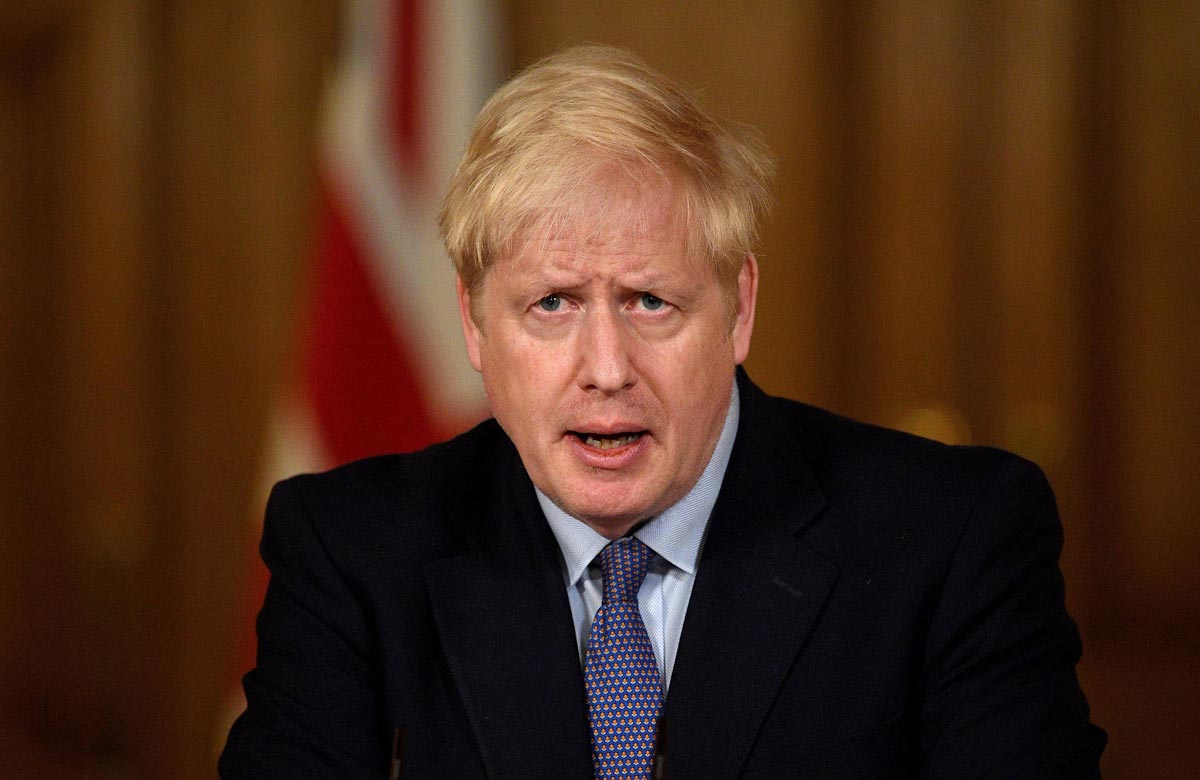Boris Johnson addresses the public about changing Covid restrictions. Photo: Shutterstock