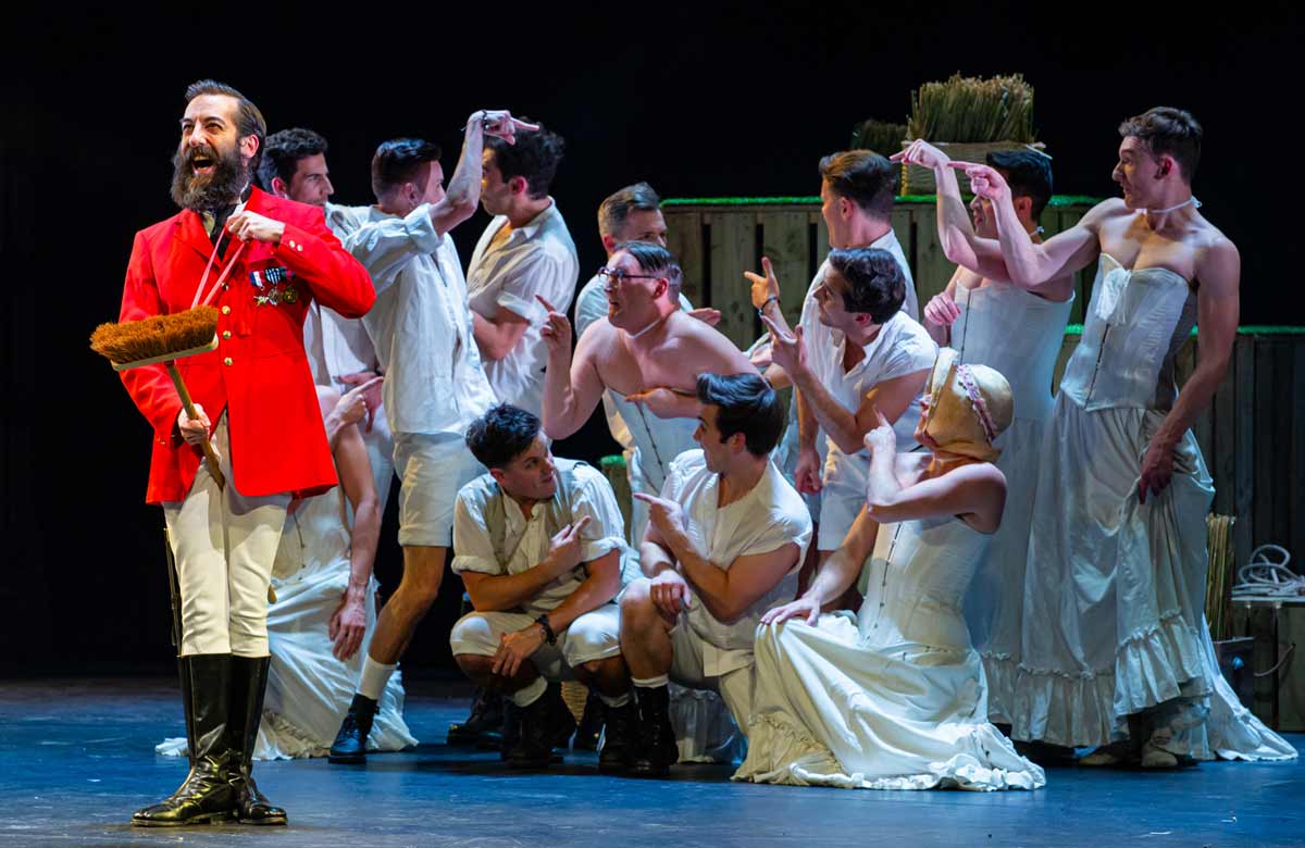 David McKechnie and the cast of The Pirates of Penzance. Photo: Danny Kaan