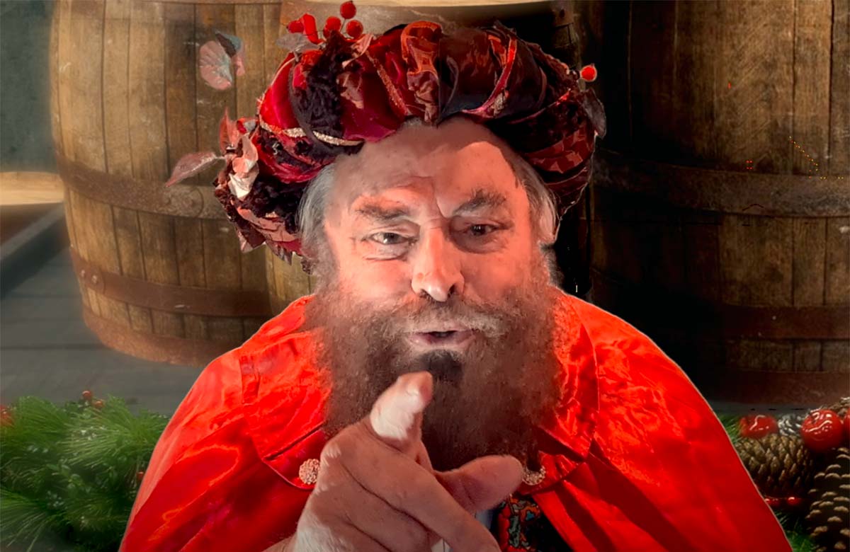 Brian Blessed as the Ghost of Christmas Present in A Christmas Carol