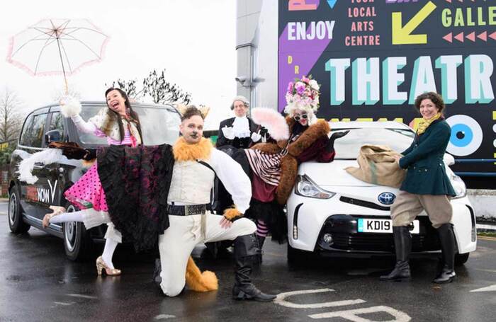 Gideon Reeling and Free Now have teamed up to create 'hail-a-panto' Puss in Boot